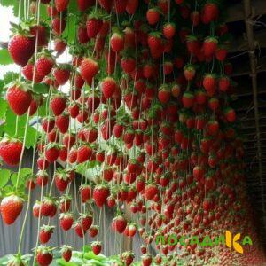 Клубника ампельная Анастасия купить по цене от 370р. в интернет-магазине «Посадика» с доставкой почтой в в Николаевске и по всей России – [изображение №1].